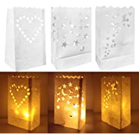 30 Piezas Bolsas Decorativas para Velas Crea un Ambiente Cálido y Romántico por la Noche Aportando un Disfrute Visual…